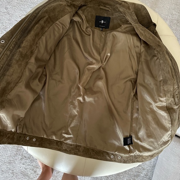 7 For All Mankind Suede Jacket - Picture 4 of 6